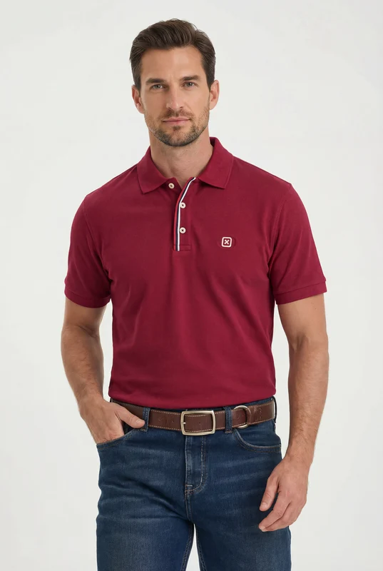 POLO PIQUET REGULAR 69208 BORDO / G