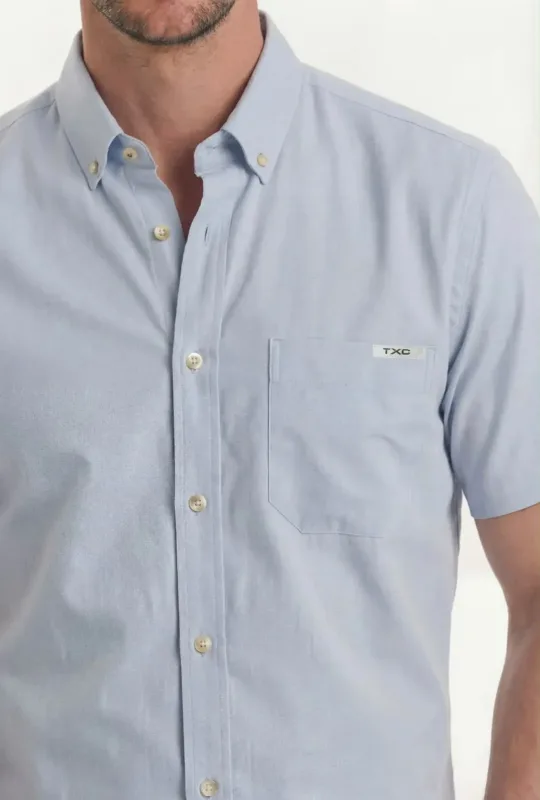 Camisa de manga curta TXC Azul