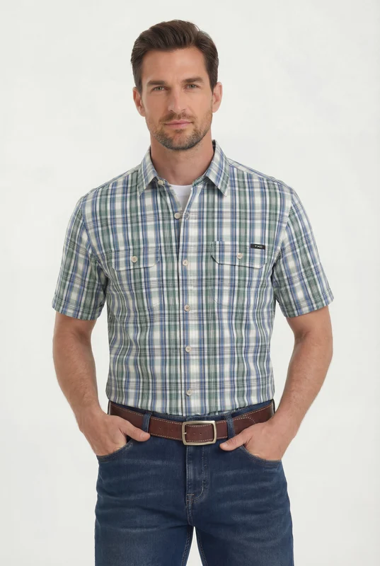 CAMISA MC TRICOLINE WORKER 29733C XADREZ / G