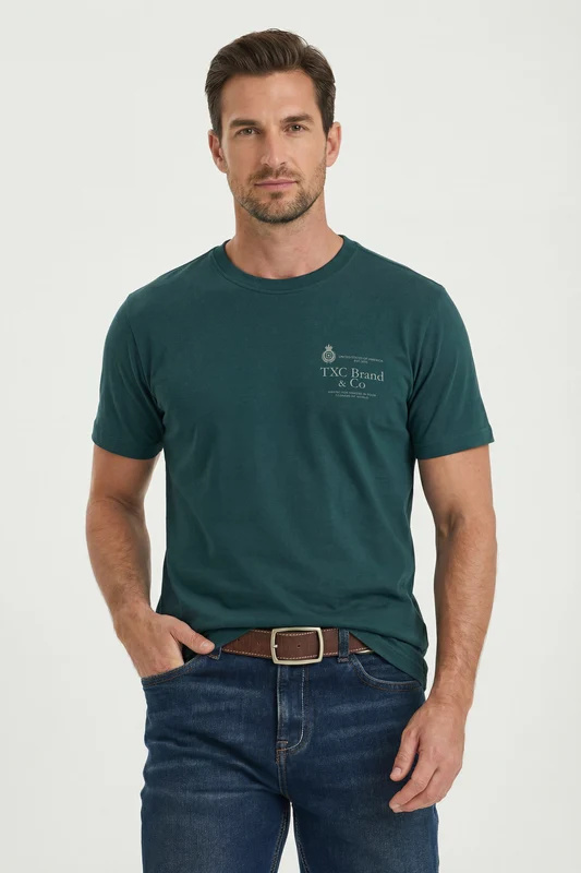 CAMISETA FIO 30 REGULAR 193084 VERDE / P