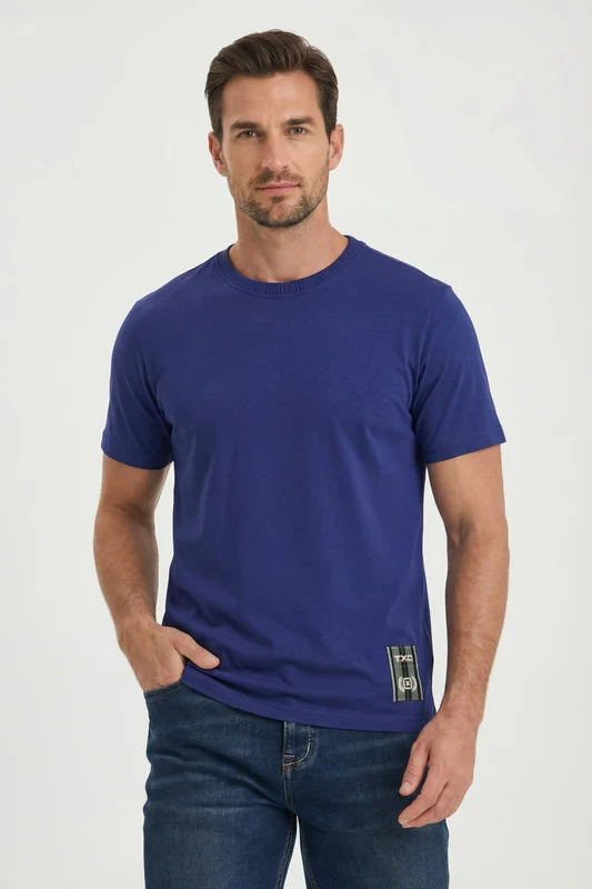 CAMISETA FIO 30 REGULAR 193095 AZUL / G