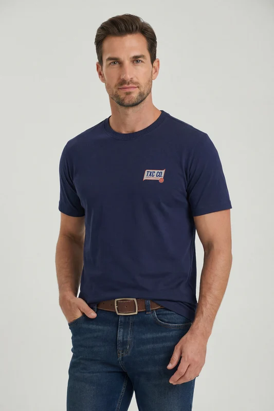 CAMISETA FIO 30 REGULAR 193097 MARINHO / P