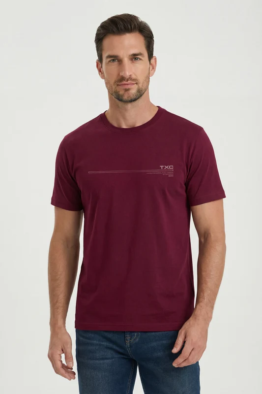 CAMISETA FIO 30 REGULAR 193100 BORDO / G