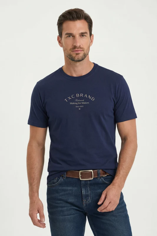 CAMISETA FIO 30 REGULAR 193098 MARINHO / M