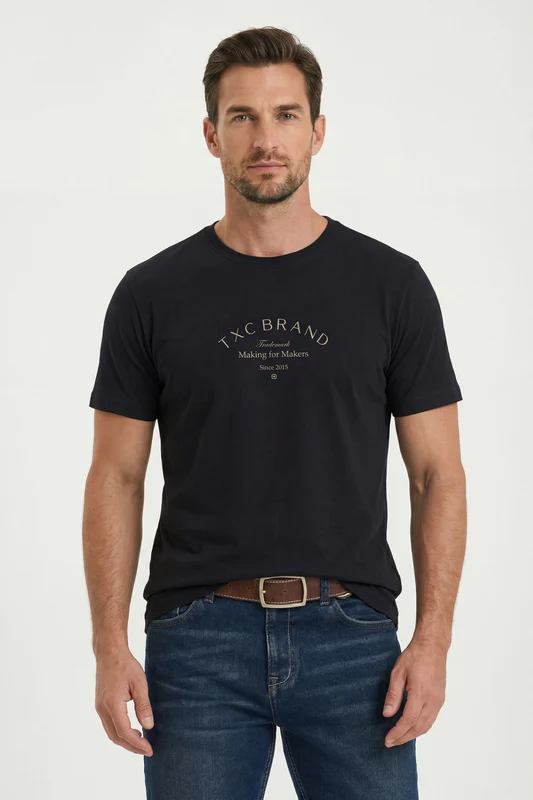 CAMISETA FIO 30 REGULAR 193098 PRETO / G