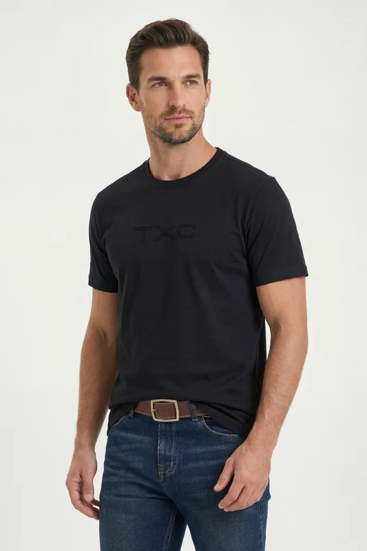 CAMISETA FIO 30 REGULAR 193093 PRETO / M