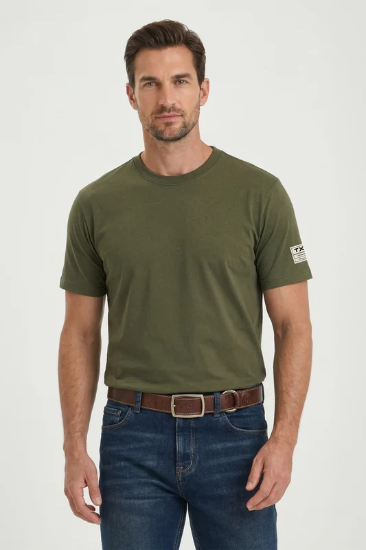 CAMISETA FIO 30 REGULAR 193092 VERDE MILITAR / M