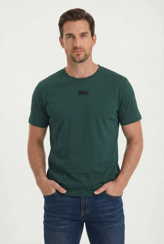 CAMISETA REGULAR SUEDINE 192989 VERDE / P