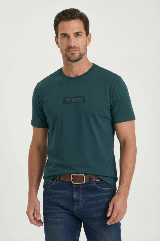 CAMISETA FIO 30 REGULAR 193085 VERDE / P