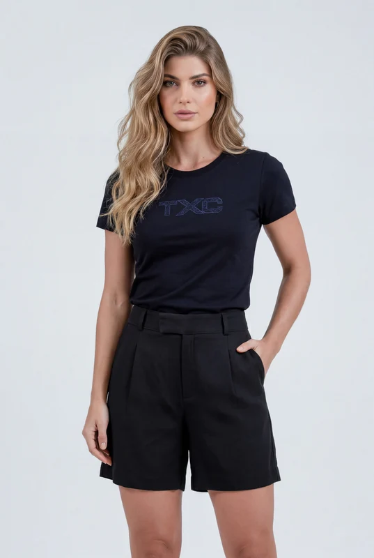 CAMISETA FIO 30 SLIM 51532 PRETO / G