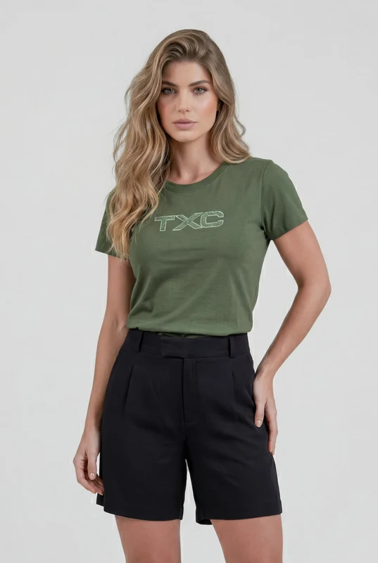 CAMISETA FIO 30 SLIM 51532 VERDE MILITAR / GG