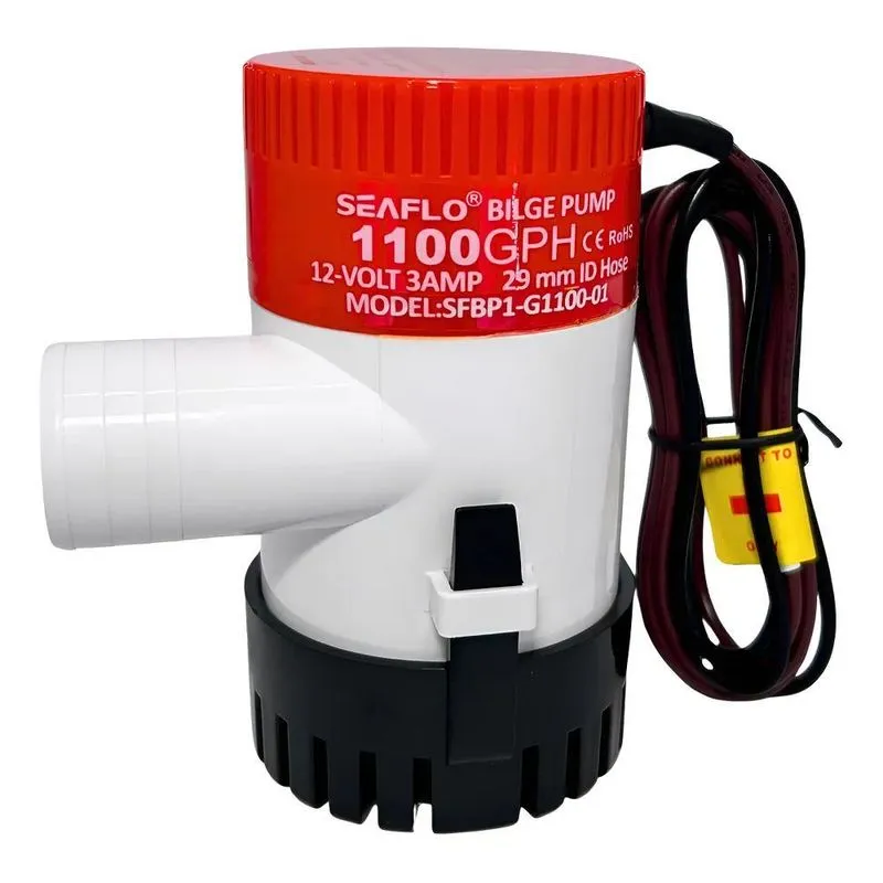 Bomba De Porão 1100gph 12v 4160l/hora E Saída D'Água Seaflo