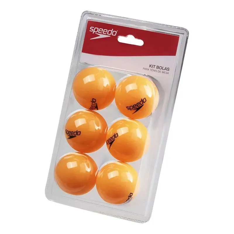 Kit 6 Bolas De Ping Pong Speedo Cor Laranja Speedo