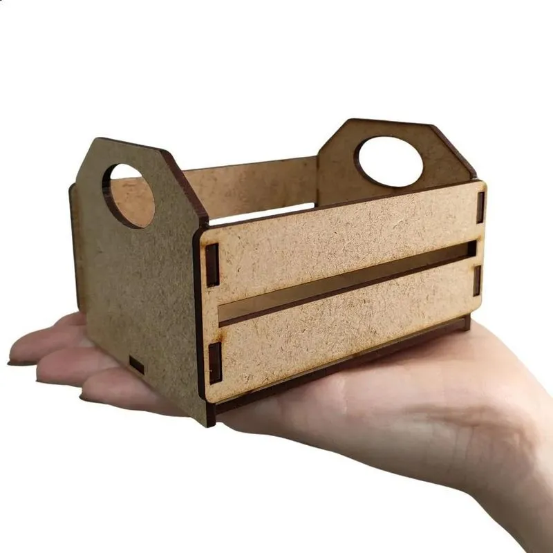 2x 20 Lembrancinha Mini Caixote Caixotinho Mdf Cru Decoração