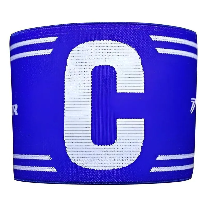 Faixa Braçadeira De Capitão Elástica Poker 09 Azul