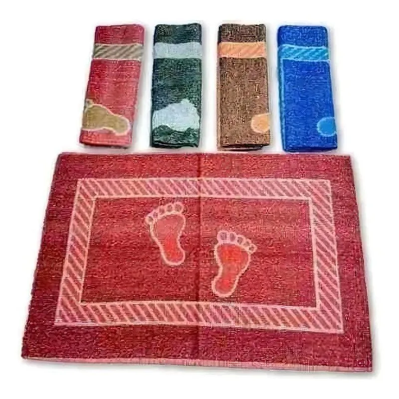 5x Kit 05 Toalha Piso Banheiro Pezinho Jogo Tapete C