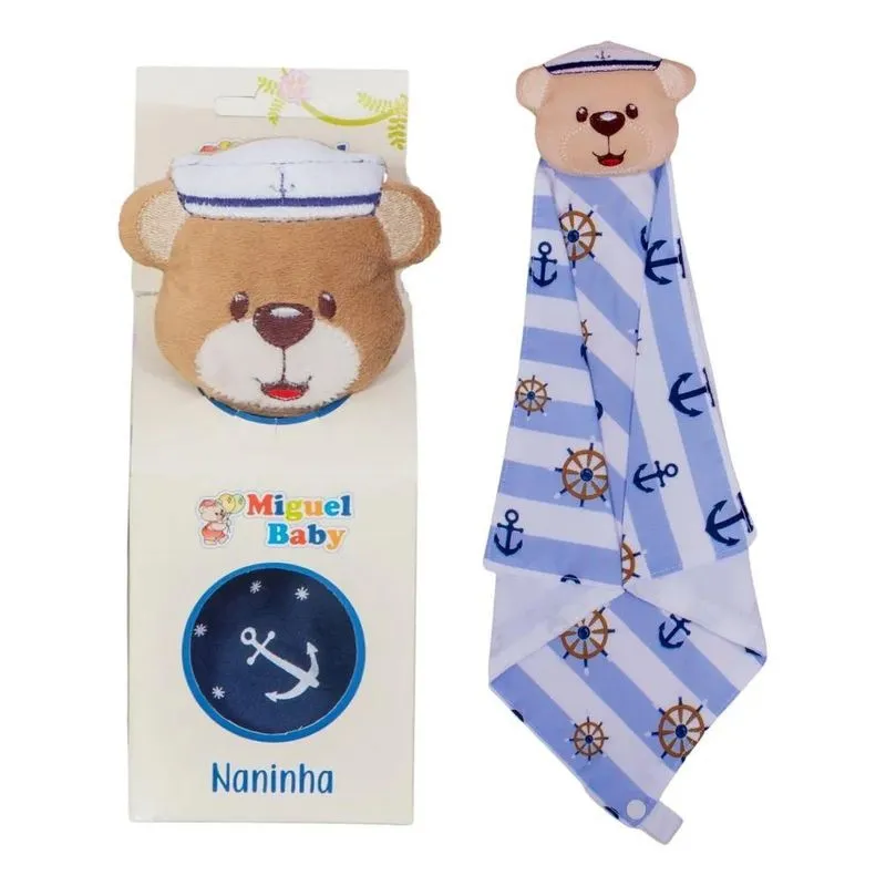 Naninha Para Bebe Bichinhos Com Porta C Urso Marinheiro