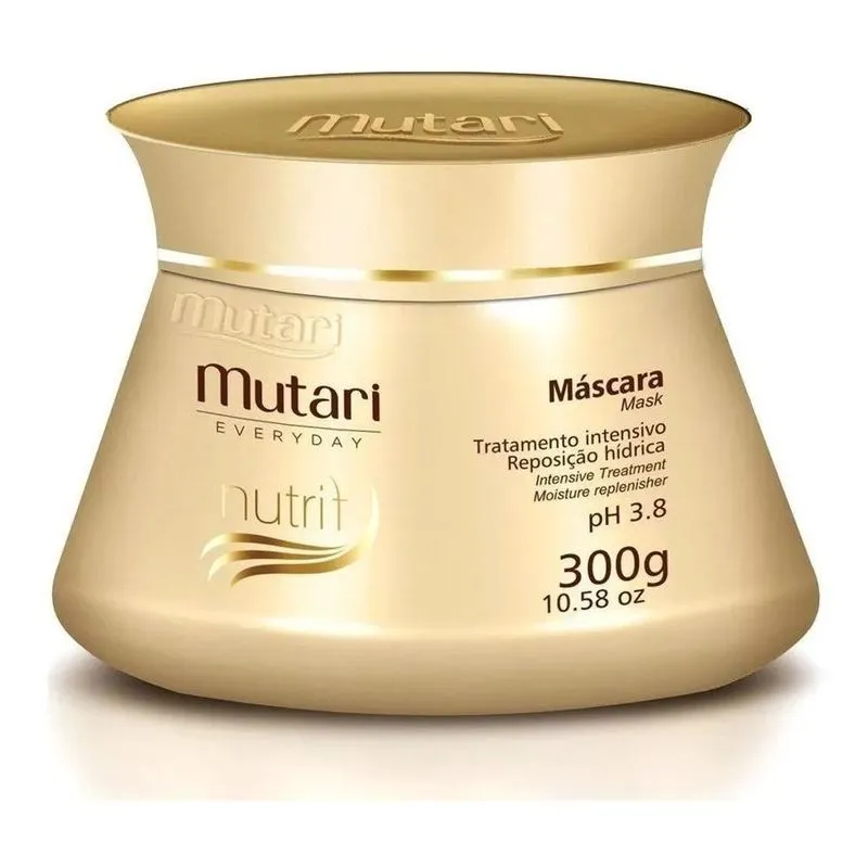 10x Máscara Mutari Nutrit Macadâmia Reposição Hidrolipídica