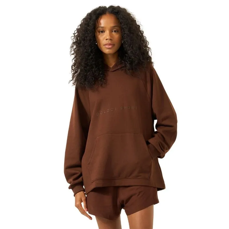 Moletom Colcci Com Capuz Marrom Roccia Feminino M / Marrom