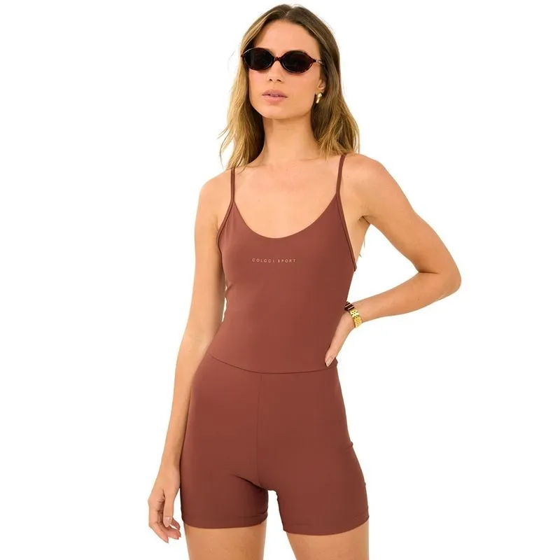 Macaquinho Colcci Slim Marrom Marissa Feminino G / Marrom