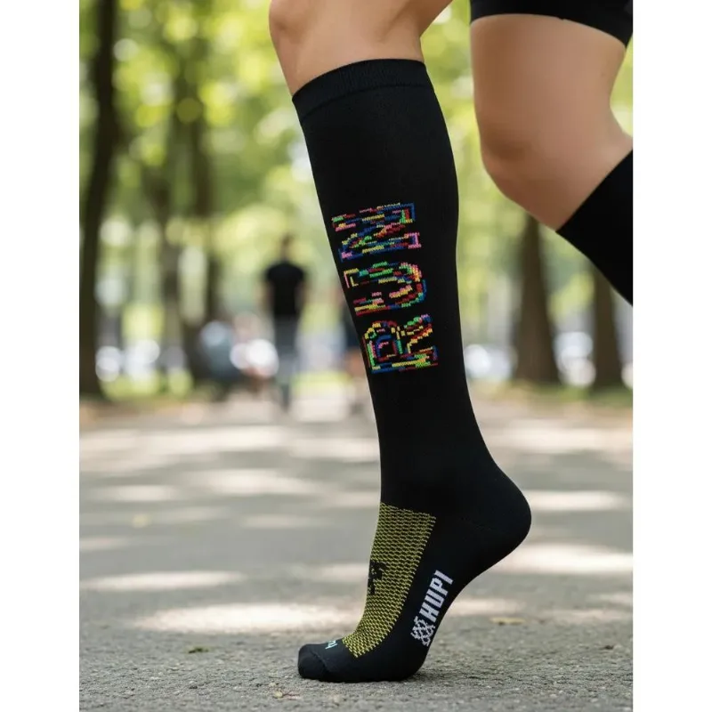 Meias Ciclismo Cano Longo Corrid Run Run Run Branca 36-42