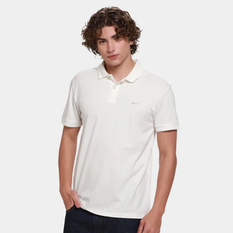 Camisa Polo Colcci Masculina - Masculino - Off White