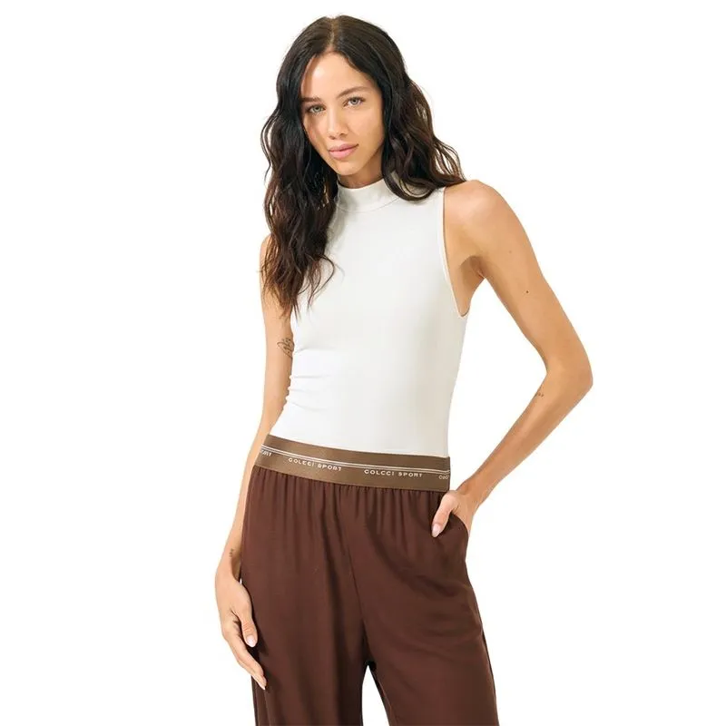 Regata Colcci Slim Gola Alta Off Natural Feminina G / Branco