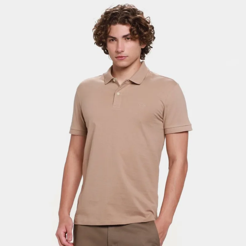 Camisa Polo Colcci Masculina - Masculino - Bege Claro