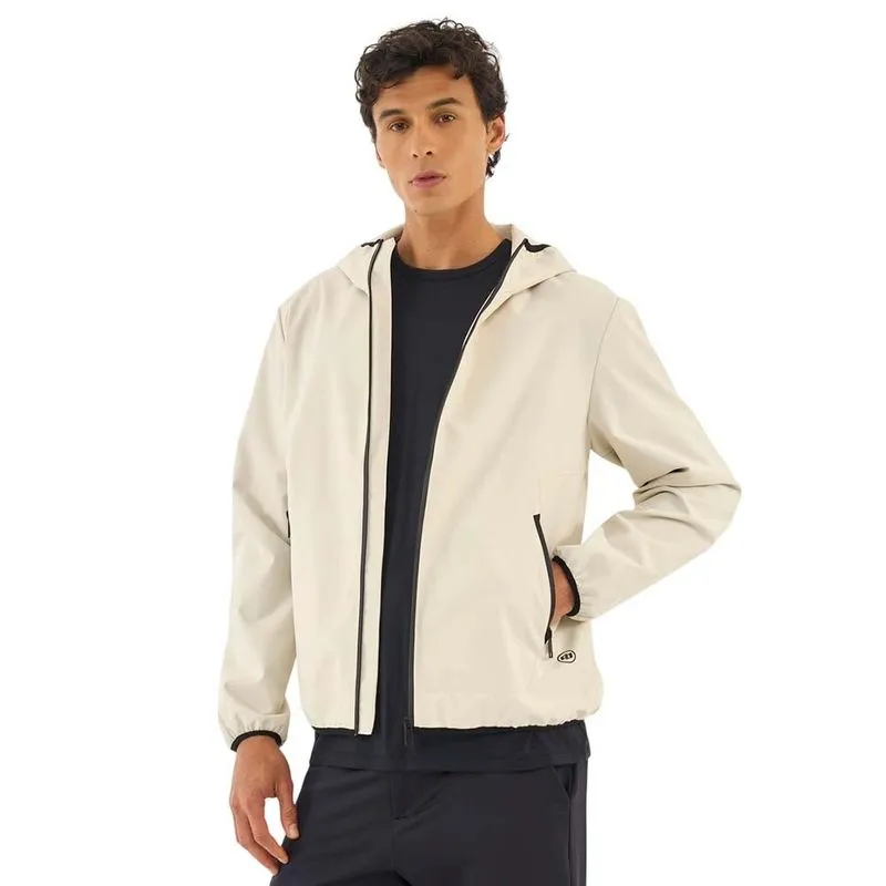 Jaqueta Colcci Tech Bomber Com Repelente Leve Bege Taupe Masculino P / Bege