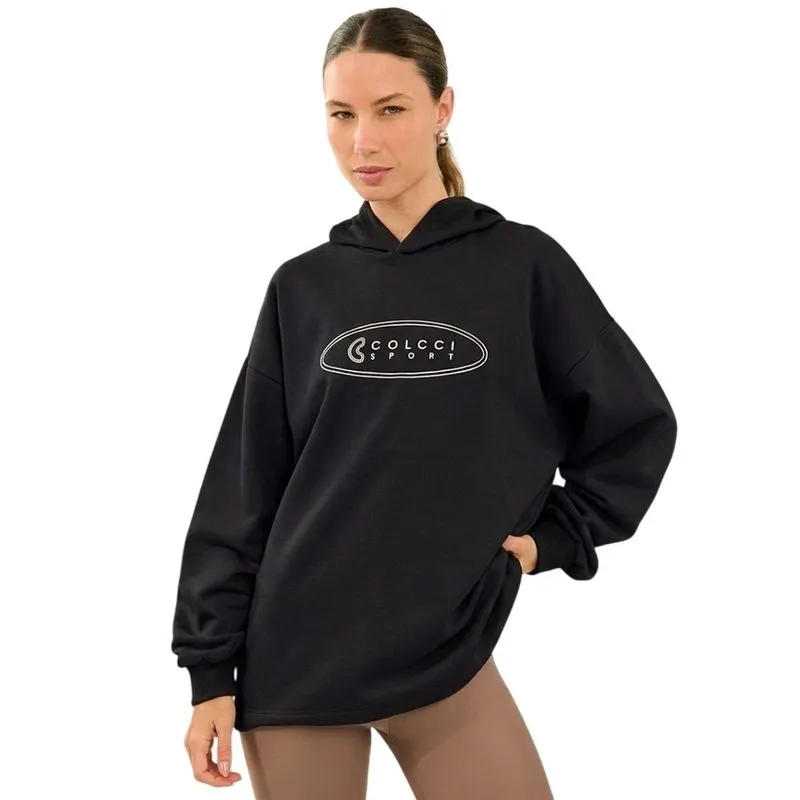 Moletom Colcci Comfort Com Capuz Preto Feminino P / Preto