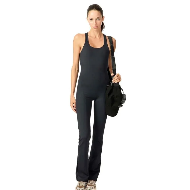 Macacão Colcci Flare Com Costas Abertas Preto Feminino P / Preto