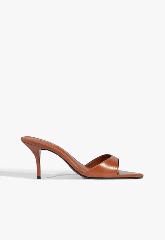 Elodie Leather Sandal 8 / Cognac / Leather