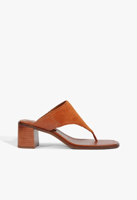 Sage Sandal 5 / Cognac / Suede