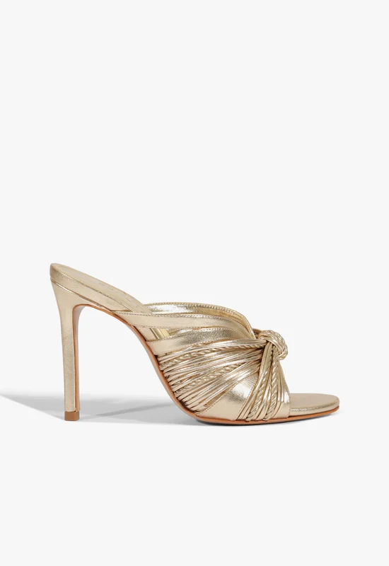 Gaya Mule Sandal 8 / Platinum / Metallic Synthetic