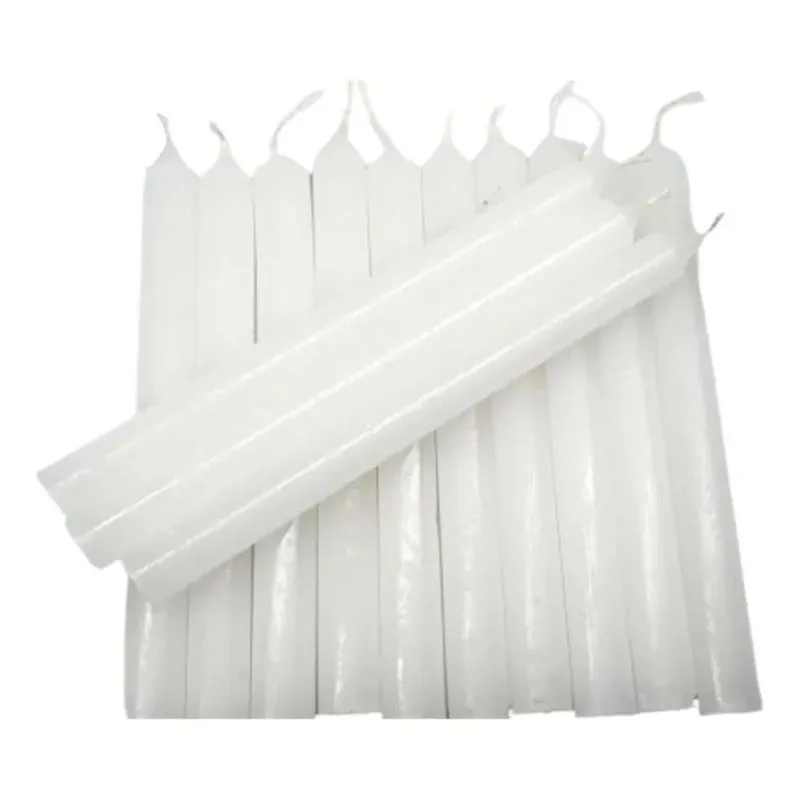 10x Vela Quilo Palito Branca Parafina Pura 18 Cm 1 Kg (32 V