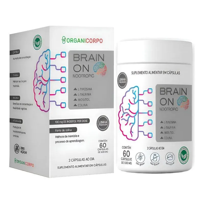 Vitamina Para Memória, Foco E Atenção - Suplemento Brain On