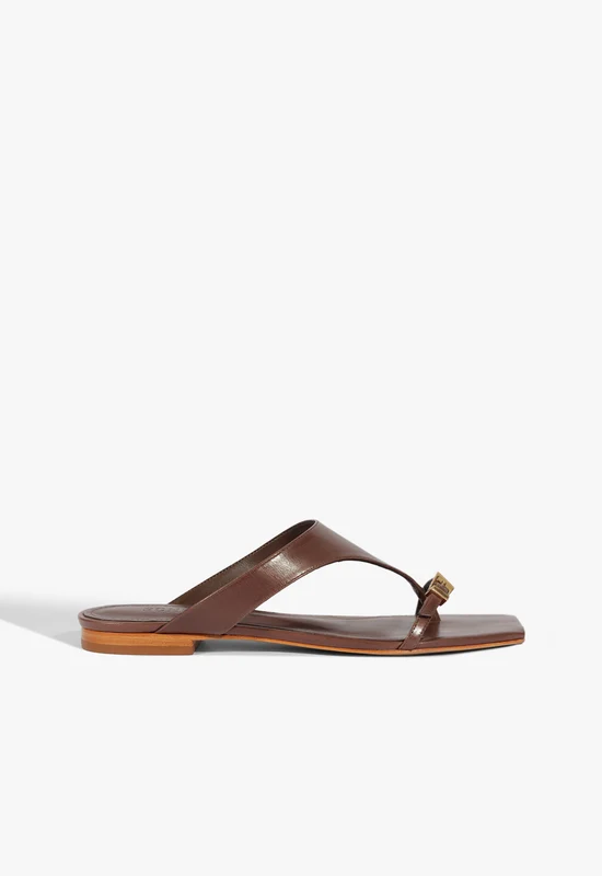 Tana Leather Sandal 6.5 / Root Brown / Leather