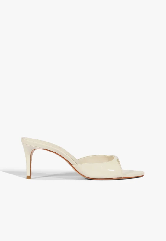 Arlette Mule Patent Leather Sandal 8 / Sugar White / Patent