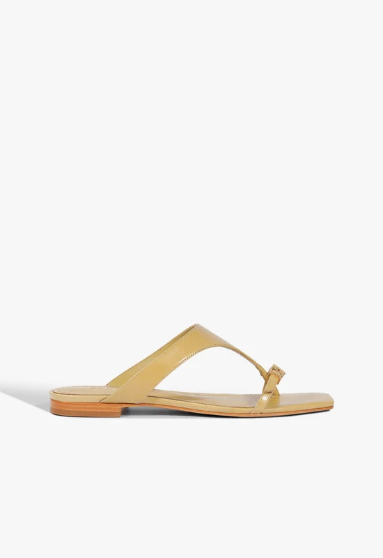 Tana Leather Sandal 10.5 / Ecru Olive / Leather