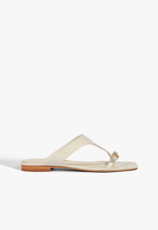 Tana Leather Sandal 8.5 / Sugar White / Leather