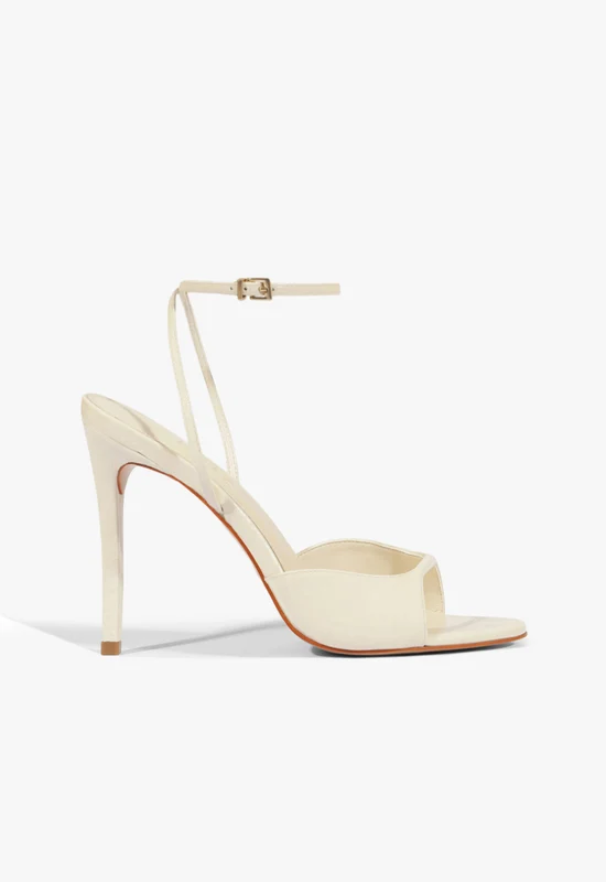 Arlette Patent Leather Sandal 6.5 / Sugar White / Patent