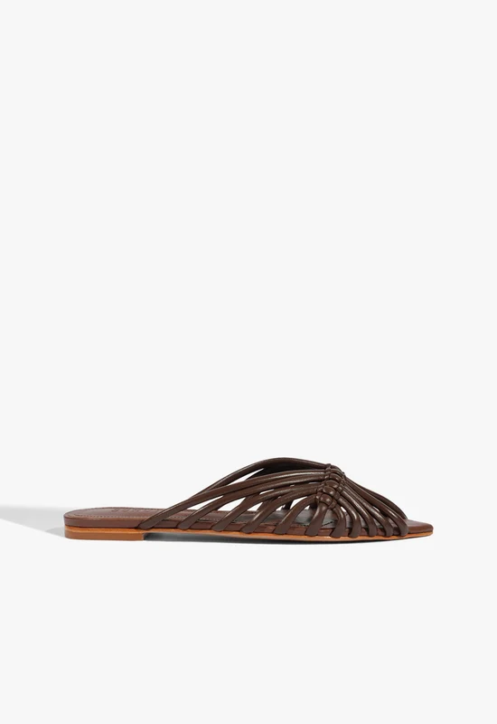 Aylen Leather Sandal 6.5 / Root Brown / Leather