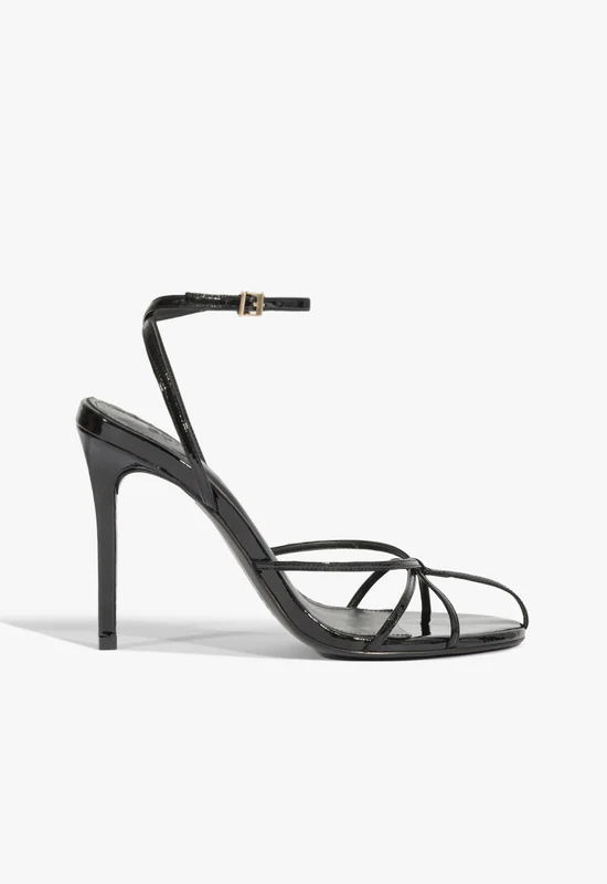 Iris Patent Leather Sandal 7 / Black / Patent