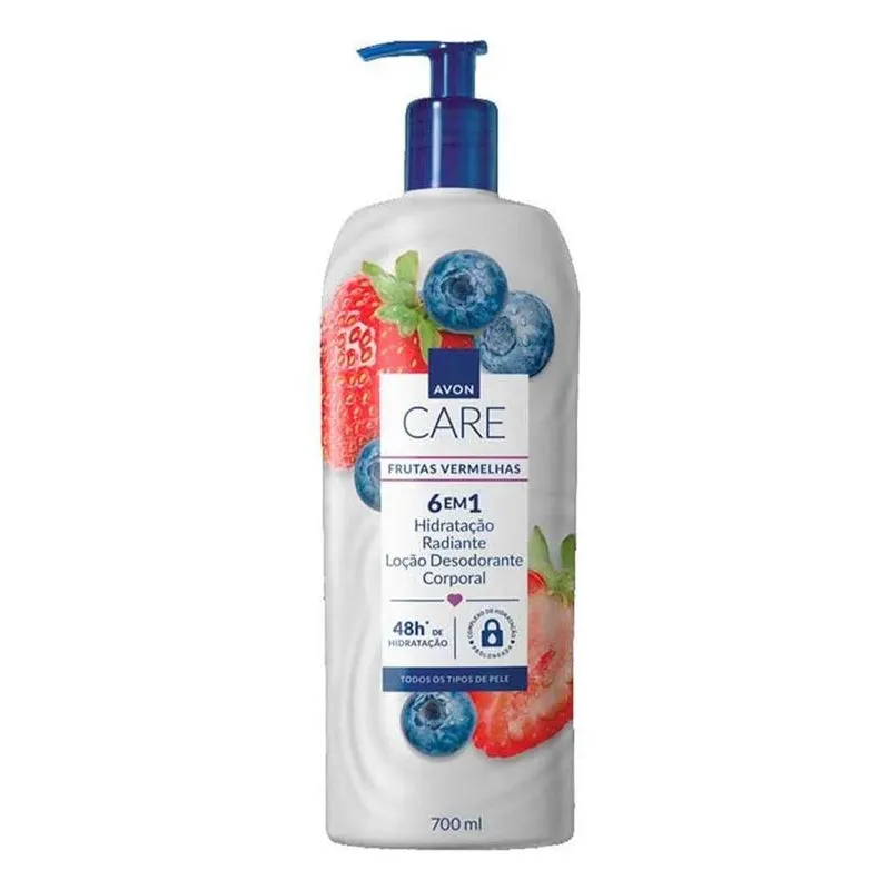 5x Avon Care Hidratante Corporal Frutas Vermelhas 700ml