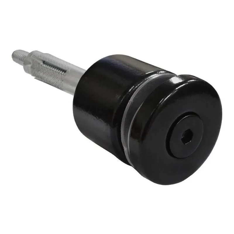 3x Botão Prolongador Para Guarda Corpo Em Aço Inox Preto