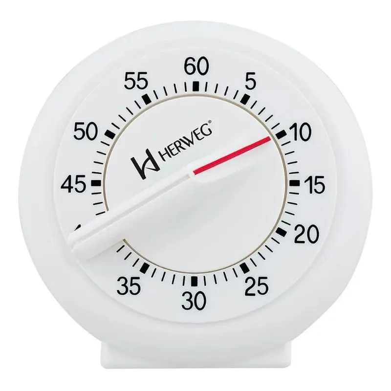 Timer Contagem Regressiva Alarme 60min Branco Herweg 3203