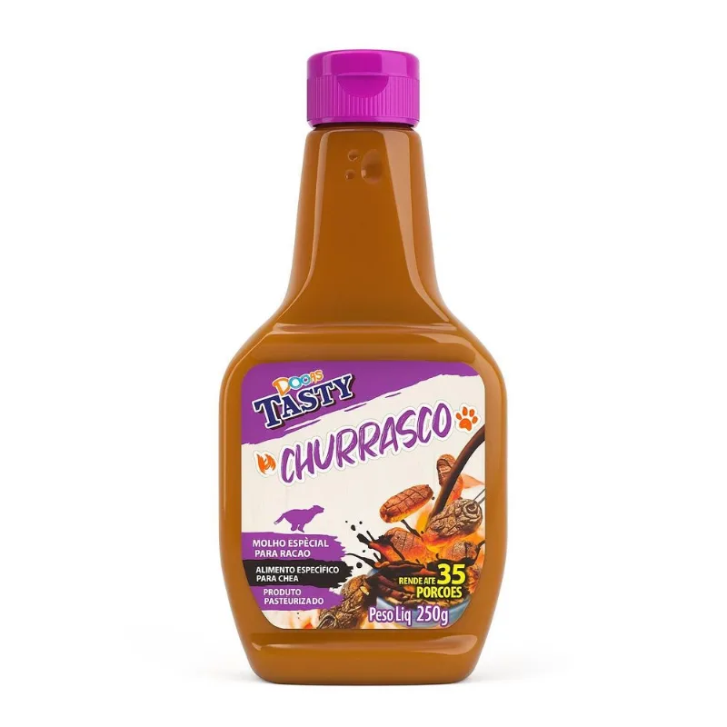 Molho Especial Para Ração Dogs Tasty 250g Churrasco