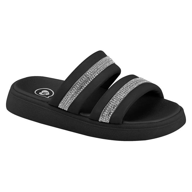 Chinelo Molekinha Infantil Preto Cristal 32 / Preto