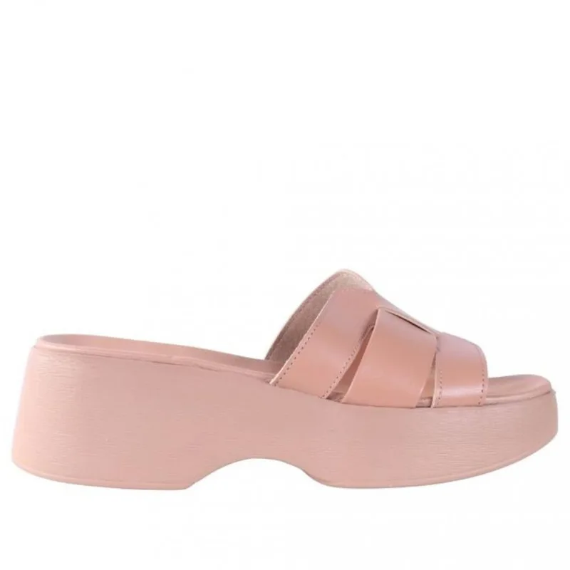 Tamanco Anabela Feminino Moleca 5503,119 36 / Nude