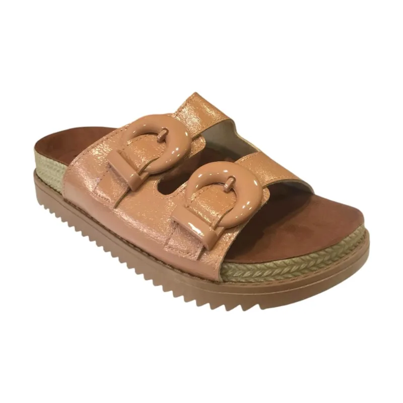 Sandália Feminina Moleca Birken Verniz Nancy Nude 5500.203 37 / Nude